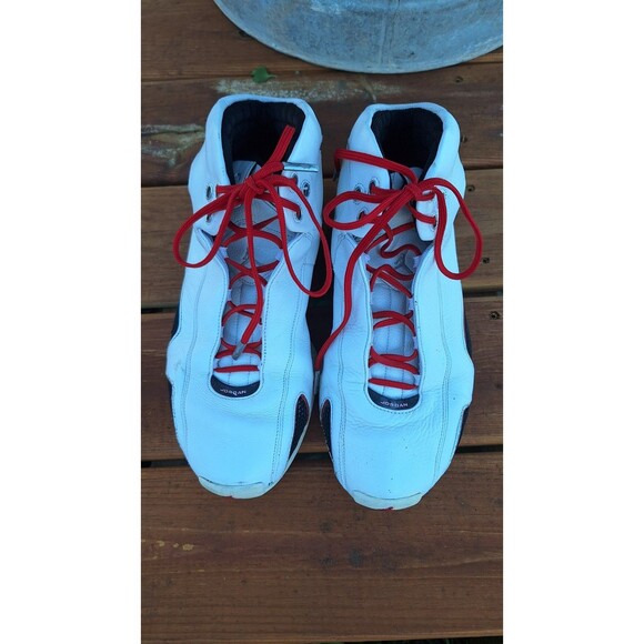 Size 12 - Nike Air Jordan XXI 21 OG White Varsity Red 313038-161 Mens SIze 12 - Picture 1 of 12